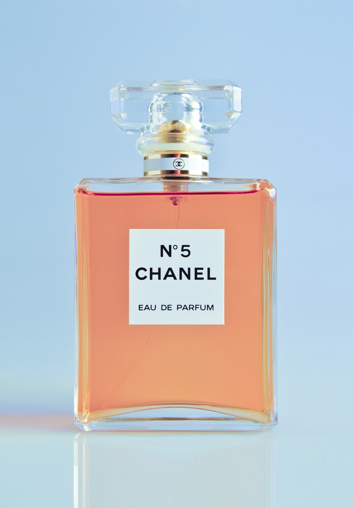 Perfume product on a clean background